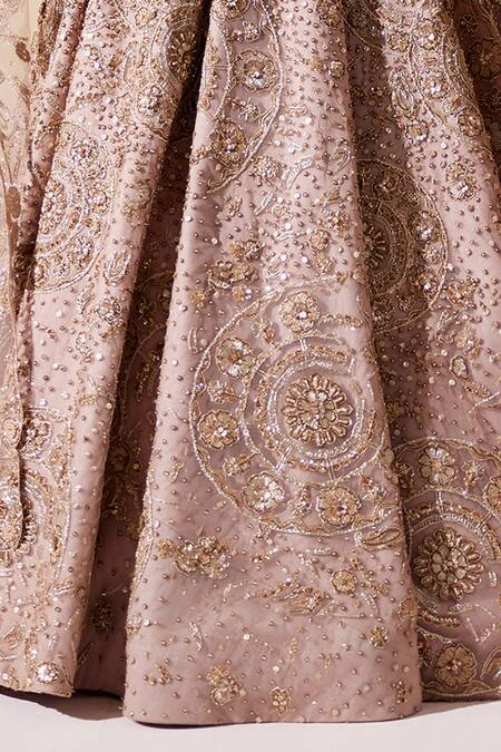 Buy Adaara Couture Gold Net, Silk Pearls, Sequins Celestial Broken Circle Embroidered Lehenga Set Online at Aza Fashions Buy_Adaara Couture_Gold Net, Silk Pearls, Sequins Celestial Broken Circle Embroidered Lehenga Set _Online_at_Aza_Fashions