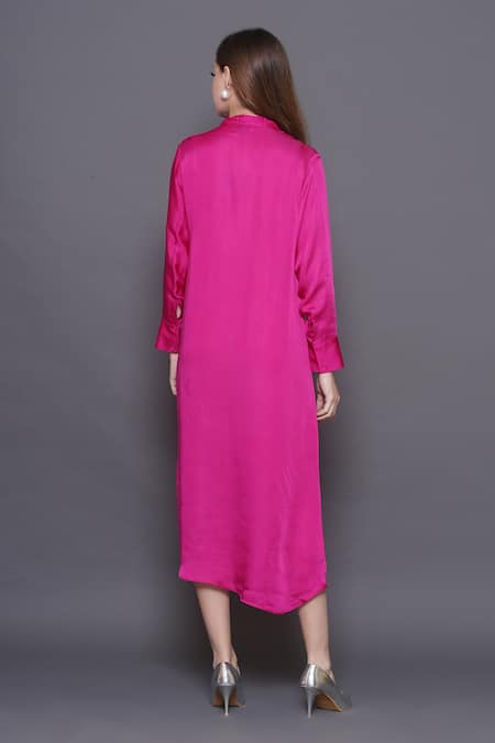 Angry Owl Owl Patchwork Knotted Dress 