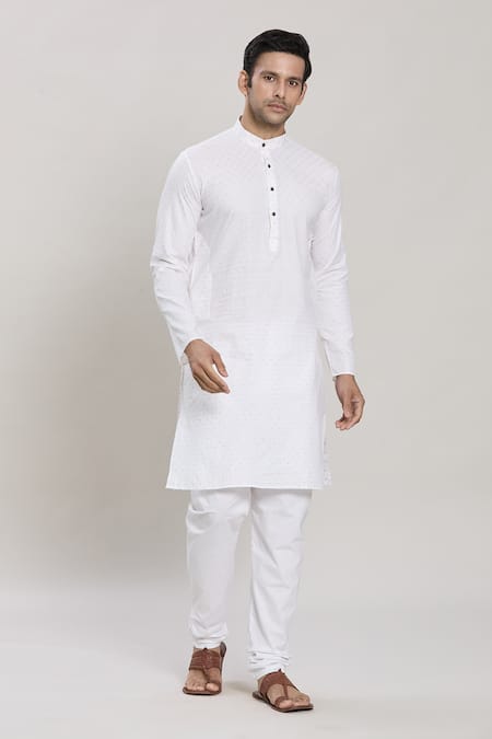 Arihant Rai Sinha Samsera Butta Pattern Kurta With Churidar 