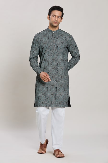 Arihant Rai Sinha Geometric Print Kurta & Pant Set 