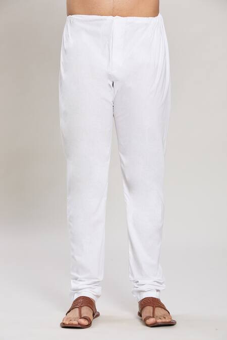 Arihant Rai Sinha White Cotton Leaf Print Straight Kurta And Pant Set at Aza Fashions Arihant Rai Sinha_White Cotton Leaf Print Straight Kurta And Pant Set _at_Aza_Fashions