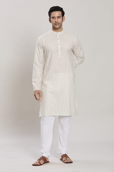 Arihant Rai Sinha Block Print Kurta & Pant Set 