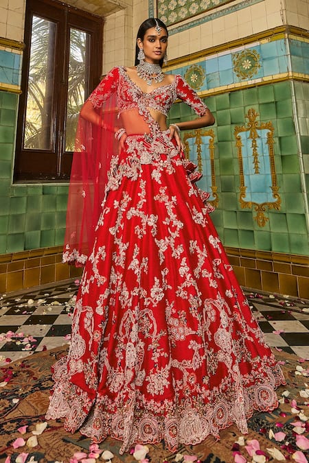 Dolly J Charlotte Embroidered Bridal Lehenga Set 