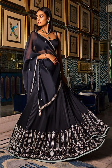 Dolly J Placement Zardozi Embroidered Lehenga Set 