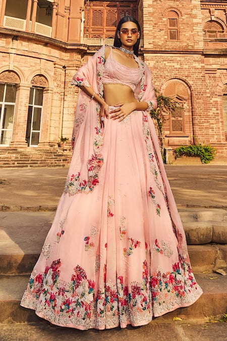Dolly J Pearl Embroidered Bridal Lehenga Set 