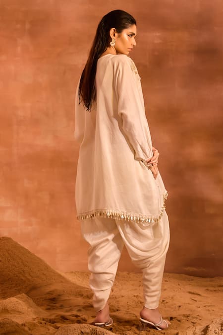 Divya Aggarwal Orion Embellished Kaftan & Dhoti Pant Set 