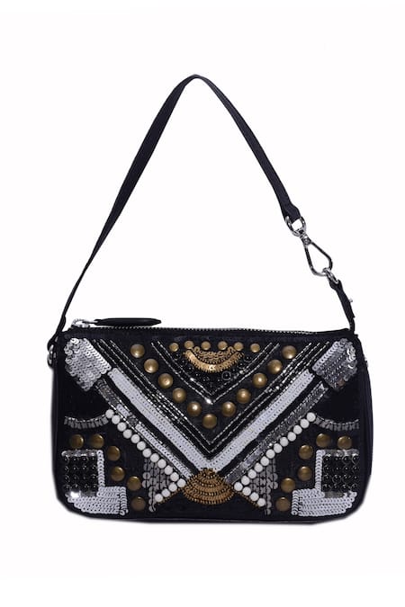 Jasbir Gill Sequin Embellished Wristlet Bag 