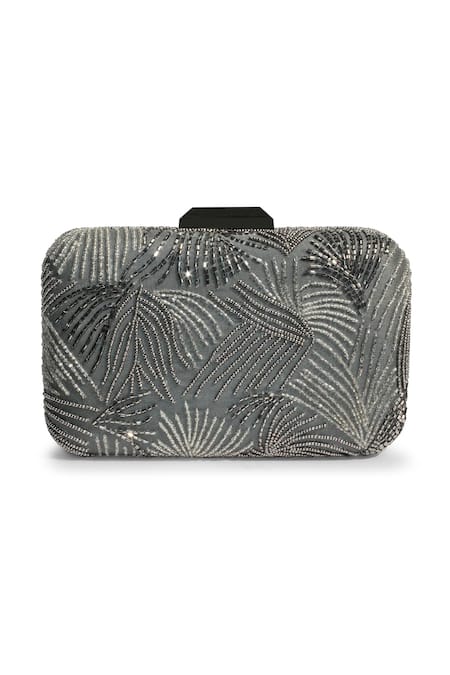 Jasbir Gill Hand Embroidered Box Clutch 