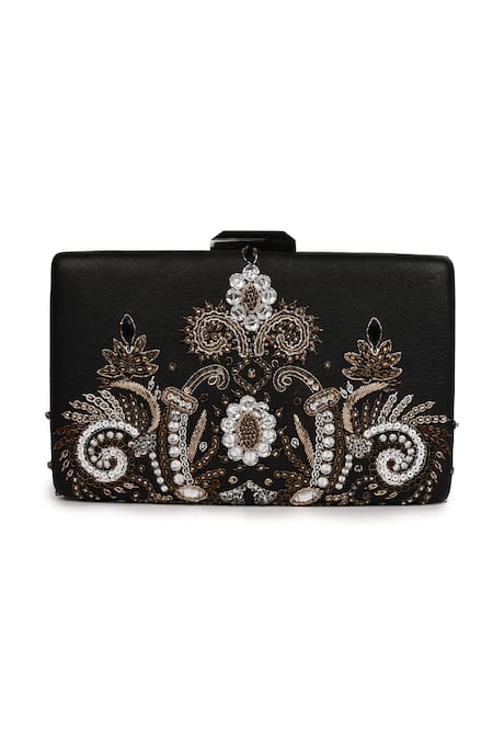 Jasbir Gill Zardozi Embroidered Clutch 