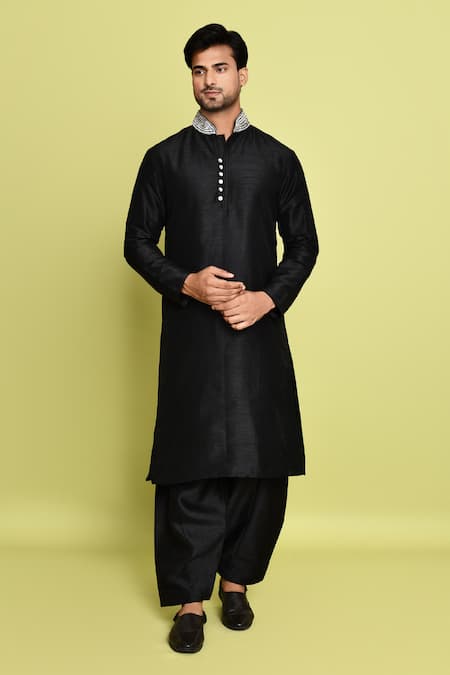 Arihant Rai Sinha Sequin Embroidered Collar Kurta With Pant 