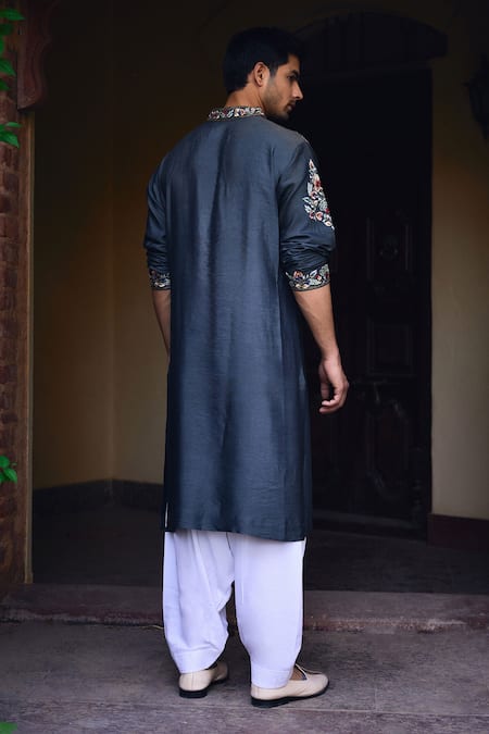 Ankit V Kapoor Asirgarh Floral Embroidered Kurta & Salwar Set 