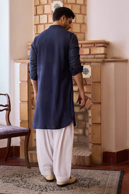 Ankit V Kapoor Fateh Sequin Embroidered Kurta & Salwar Set 