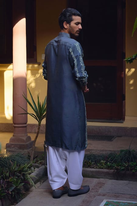 Ankit V Kapoor Jaisalmer Thread Embroidered Kurta & Pant Set 