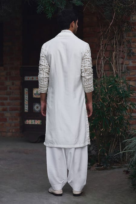 Ankit V Kapoor Rahat Mirror & Thread Embroidered Kurta Salwar Set