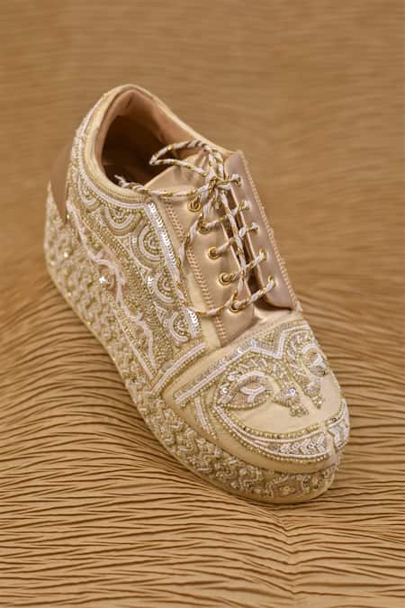 Around Always Madhuban Sequin Embroidered Sneakers