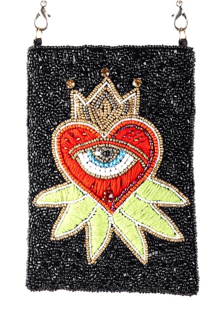 Gin & Tonic Heart Embellished Sling Bag 