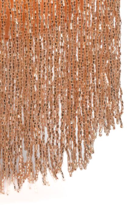 Nayaab By Sonia Peach Beads, Tassels Sailor Embellished Potli at Aza Fashions Nayaab By Sonia_Peach Beads, Tassels Sailor Embellished Potli_at_Aza_Fashions