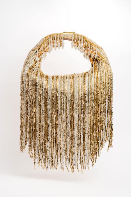 Nayaab By Sonia Tassel Bead Embellished Potli 