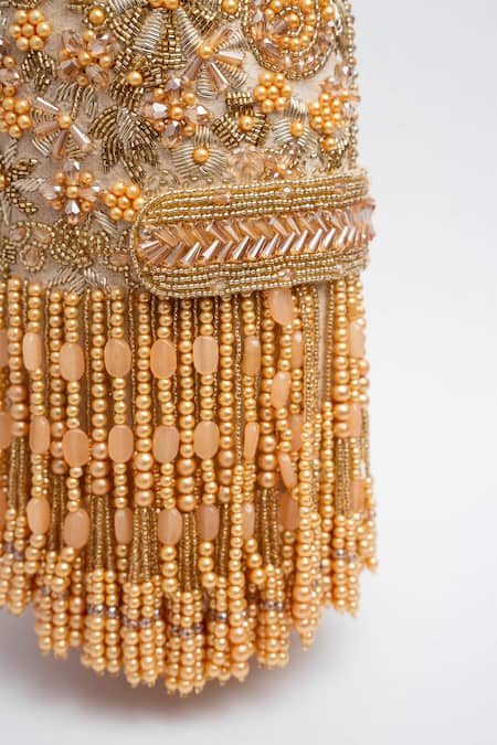 Buy Nayaab By Sonia White Beads, Tassels Damsel And Box Clutch Online at Aza Fashions Buy_Nayaab By Sonia_White Beads, Tassels Damsel And Box Clutch _Online_at_Aza_Fashions