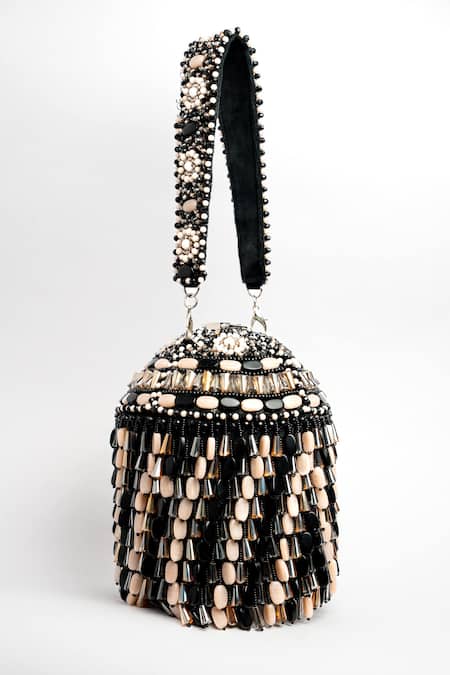 Nayaab By Sonia Serenity Overload Bead Embellished Potli Bag 