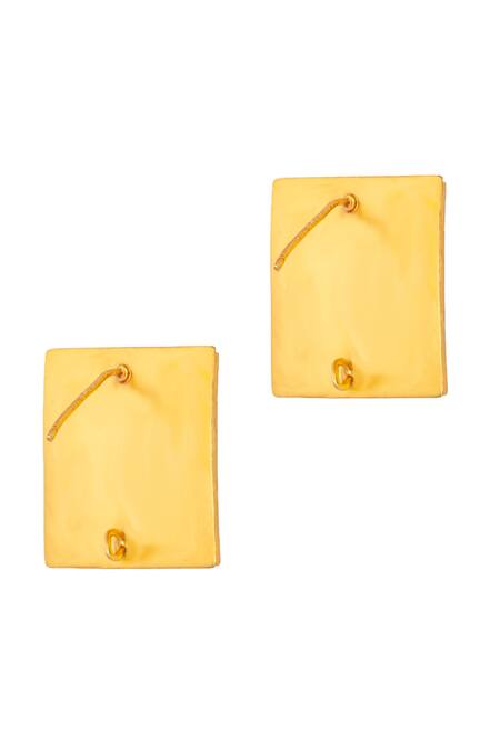 Neeta Boochra Gold Plated Sona Meenakari Swarna Kundan Work Studs at Aza Fashions Neeta Boochra_Gold Plated Sona Meenakari Swarna Kundan Work Studs_at_Aza_Fashions