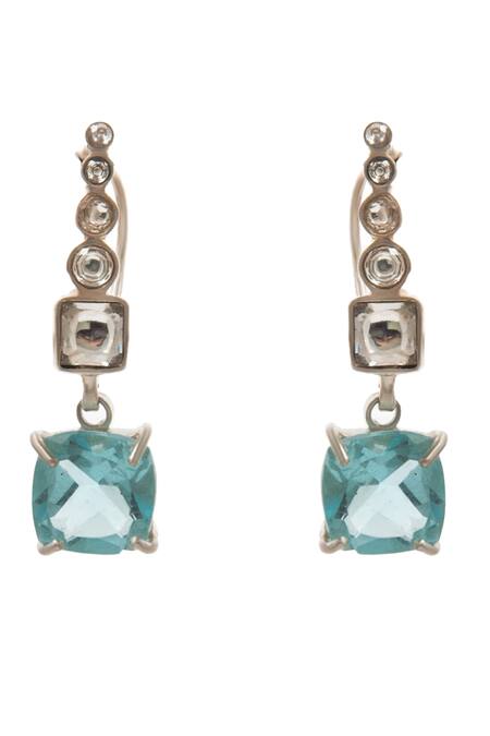 Buy Neeta Boochra Blue Stones Aqua Radiance Kundan Embellished Earrings Online at Aza Fashions Buy_Neeta Boochra_Blue Stones Aqua Radiance Kundan Embellished Earrings _Online_at_Aza_Fashions