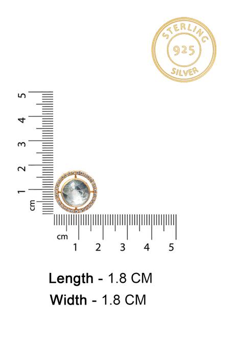 Buy Neeta Boochra Gold Plated Stones Moissanite Studs Online at Aza Fashions Buy_Neeta Boochra_Gold Plated Stones Moissanite Studs _Online_at_Aza_Fashions