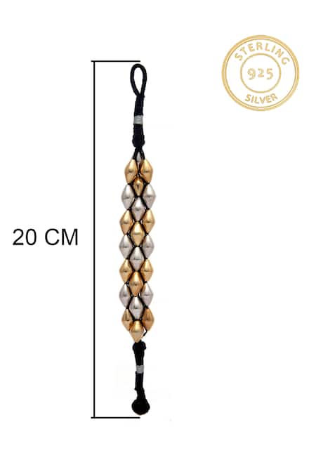 Buy Neeta Boochra Gold Plated Beads Dual Dholki Delight Two Bracelet Online at Aza Fashions Buy_Neeta Boochra_Gold Plated Beads Dual Dholki Delight Two Bracelet_Online_at_Aza_Fashions