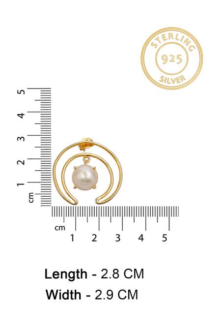 Shop Neeta Boochra White Beads Encircled Freshwater Pearl Studs Online at Aza Fashions Shop_Neeta Boochra_White Beads Encircled Freshwater Pearl Studs _Online_at_Aza_Fashions