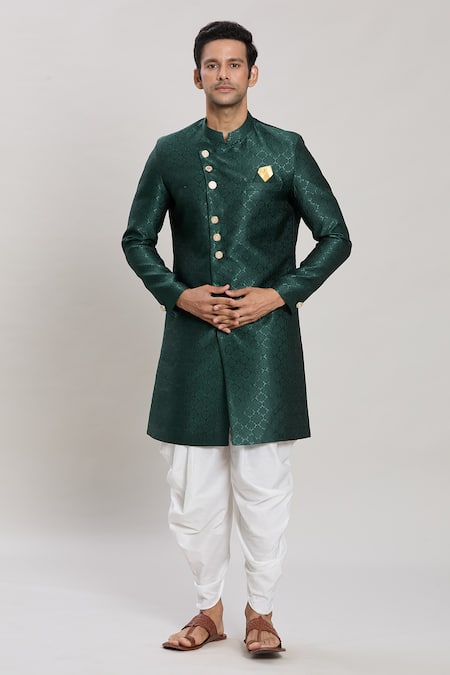 Aryavir Malhotra Flower Woven Kurta Set 