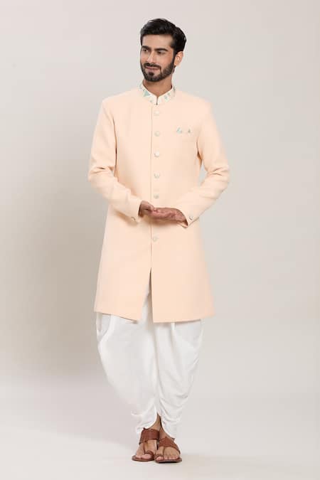 Aryavir Malhotra Collar Embroidered Kurta Set 