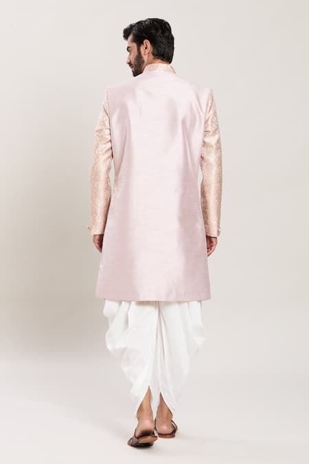 Arihant Rai Sinha Vintage Blossom Woven Attached Jacket Kurta Set 