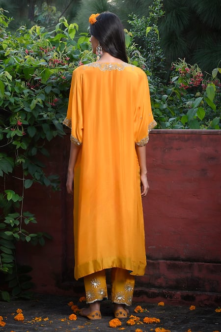 Mint Blush Floral Sequin Embroidered Kurta Salwar Set 