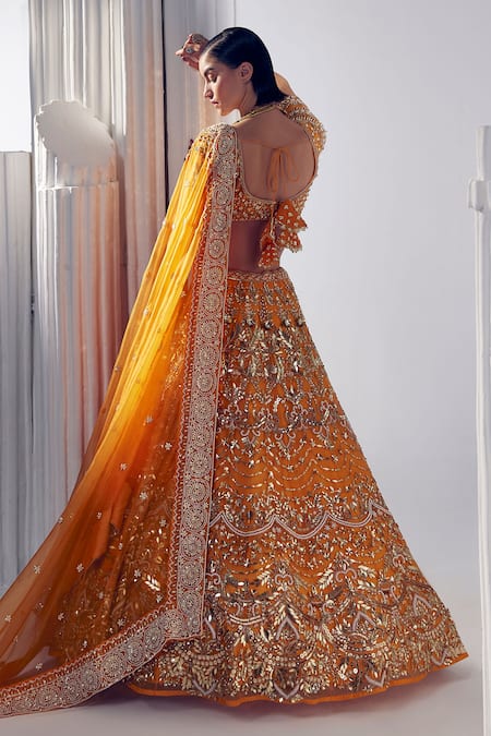 Ruchika Hurria Sequin Embroidered Lehenga Set 