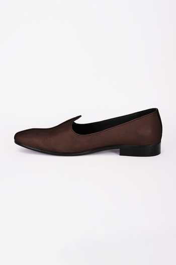 Bubber Couture_Brown Lawson Solid Pointed-toe Mojdi _Online_at_Aza_Fashions