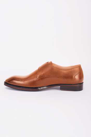 Bubber Couture_Brown Logan Solid Pointed-toe Shoes _Online_at_Aza_Fashions