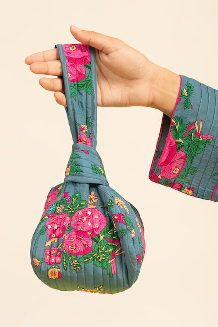 Buy_Shetab Kazmi_Grey Crepe Beads, Sequins, Embroidery Embellished Kurta Printed Sharara Set 