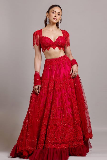 Archana Kochhar Resham Embroidered Lehenga Set 