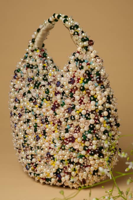 ClutcH'D Pearl Hand Embroidered Bag 