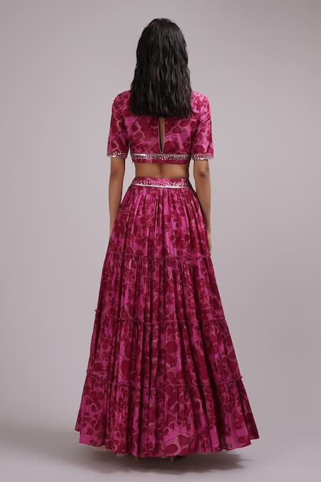 Breathe By Aakanksha Singh Chrisoula Print Lehenga Set 