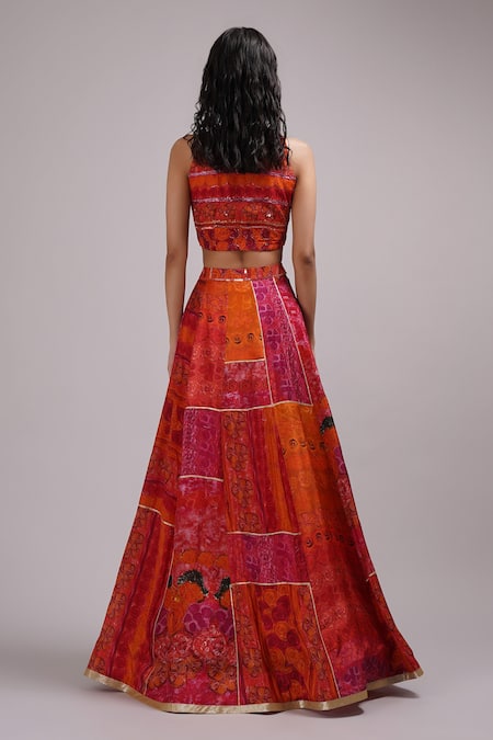 Breathe By Aakanksha Singh Eliza Print Lehenga Set 