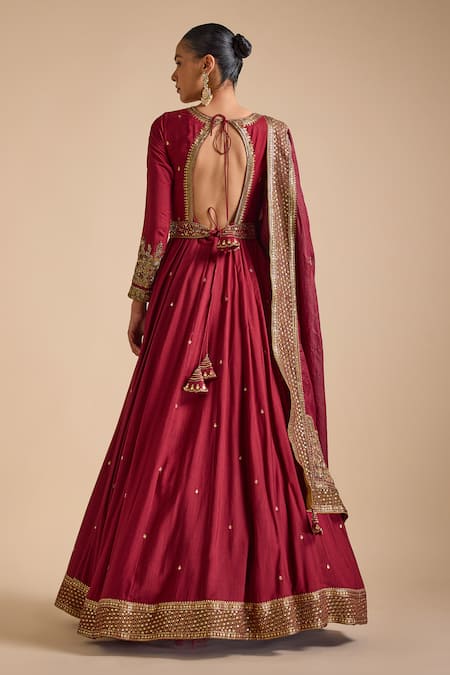 Prevasu Sequin Embellished Border Anarkali Set 