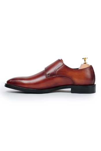 Vantier Brown Julius Double Monk Strap Leather Shoes Online at Aza Fashions Vantier_Brown Julius Double Monk Strap Leather Shoes _Online_at_Aza_Fashions