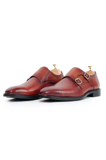 Buy Vantier Brown Julius Double Monk Strap Leather Shoes Online at Aza Fashions Buy_Vantier_Brown Julius Double Monk Strap Leather Shoes _Online_at_Aza_Fashions