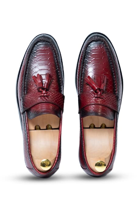 Vantier Dominator Tassel Leather Slip-on Shoes 