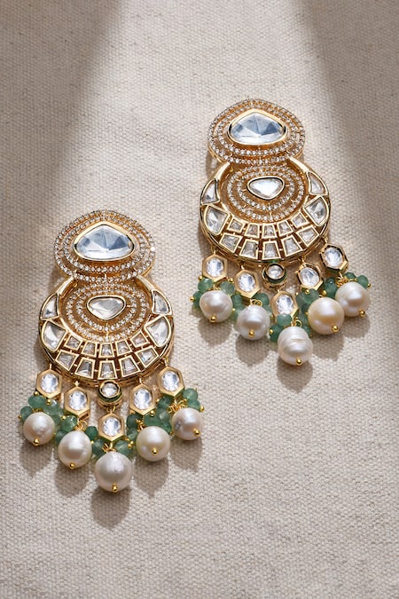 Joules By Radhika Glam Embellished Dangler Earrings 
