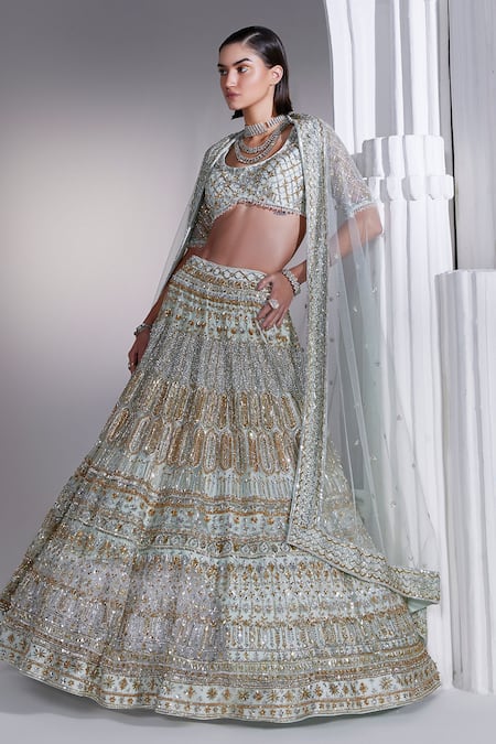 Ruchika Hurria Embroidered Bridal Lehenga Set 