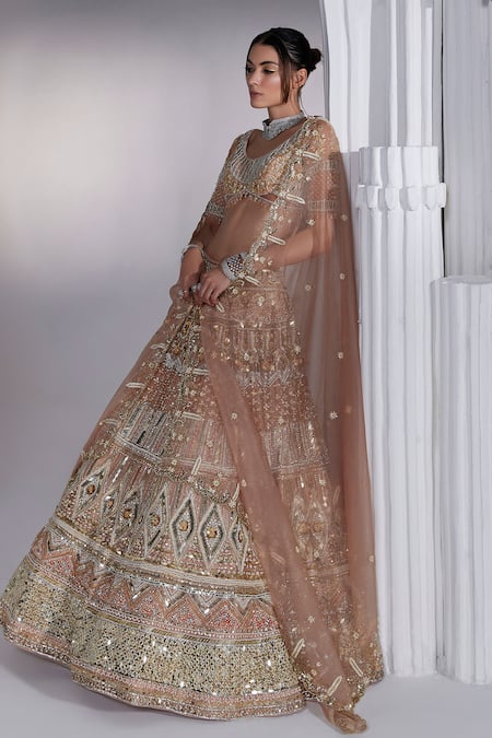 Ruchika Hurria Embroidered Bridal Lehenga Blouse Set 