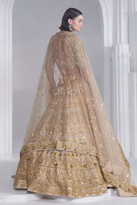 Ruchika Hurria Swarovski Embroidered Bridal Lehenga Set 