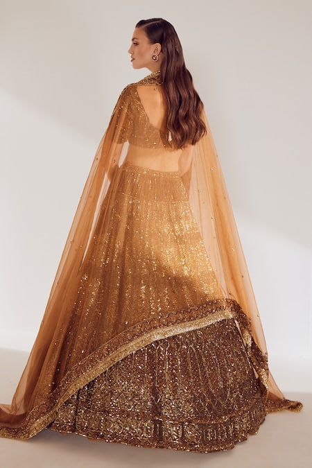 Ruchika Hurria Cutdana Embroidered Bridal Lehenga Set 